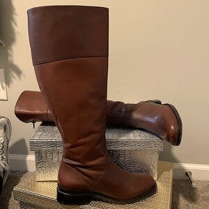 Talbots Leather Riding Boot, Chocolate Brown, size 7, $